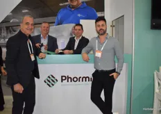 Stefano and Vincenzo from Vifra who where visiting the Growtech this year, Peter Ollevier and Jerome Lebecque from Phormium